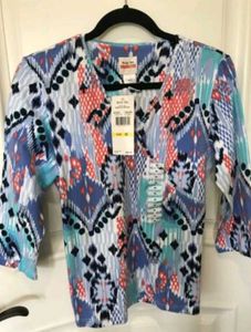 Karen Neuburger Floral Print Top