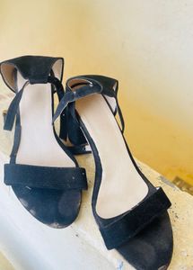 Black Ankle Strap Heels