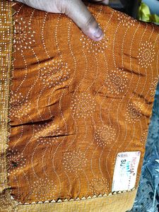 Elegant golden Saree