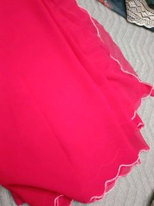 Pink Mermaid Border Saree