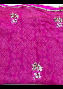 🥻 Saree In Maroom Colour..&amp; Pink Colour Combo