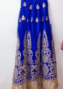 Ethnic Blue Skirt