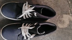 Black Canvas High Top Sneakers