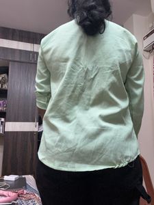 Green Textures Oversized Shirt