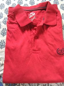 Red office Hot girl T-Polo Shirt 👕 ♥️.