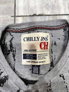 Stylish Grey Printed Sweatshirt