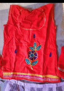 🩷Rajasthani Kurti Kapda💙