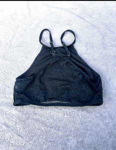 H&amp;M Lace Velvet Bralette / Crop Top