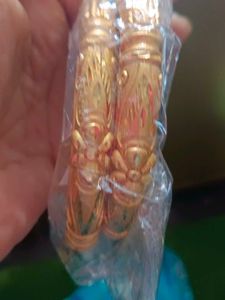 Gold Bangles (Set of 2). Size  2/ 8