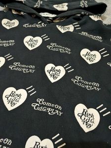 CDG PLAY Heart Print Hoodie