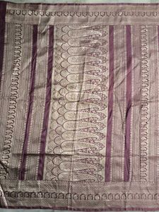 Mauve Banarasi Silk Saree