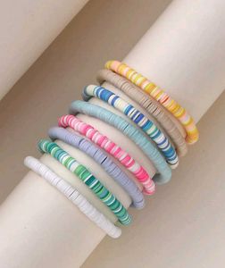 Colorful Heishi Bead Bracelets