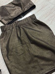 Metallic Bronze Co-ord Set