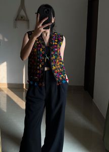 BOHEMIAN ETHNIC MIRROR WORK WAISTCOAT