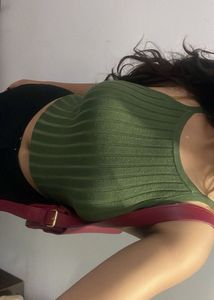 H&M Green Ribbed Tank