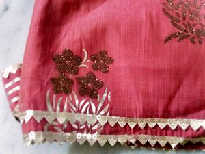 Festive Wear Kurta With Gota Work