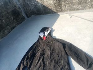 Black And Red Colour Reversible Jacket