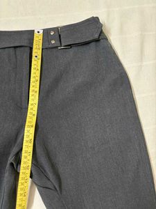 Gray Belted Trousers