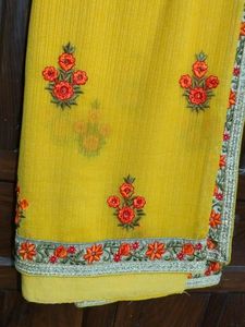 Yellow 💛 Colour Party Wear Saree