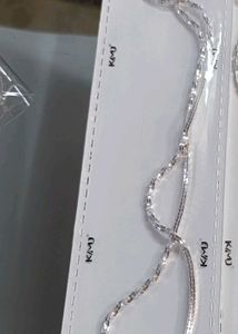 Real Silver Double Design Chain