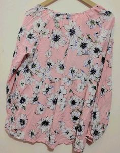 Pink Top Floral Print For Girl Or Woman 34 Bust