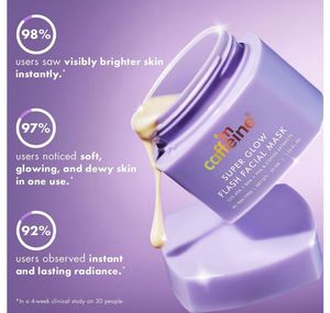 mCaffeine Super Glow Flash Facial Mask
