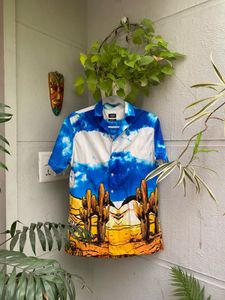 Yousta Beach Print Relaxed Shirt