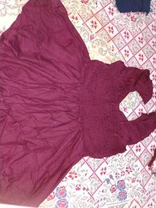 Maroon Palazzo Pants