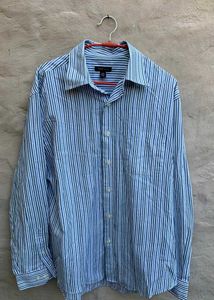 Van Heusen Striped Blue Shirt