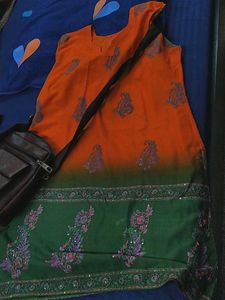 Cool Sundress Cum Evening Dress.Lovely Orange
