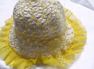 yellow cap for baby girl