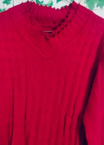 Red Knit Sweater