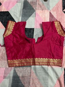 saree blouse pink