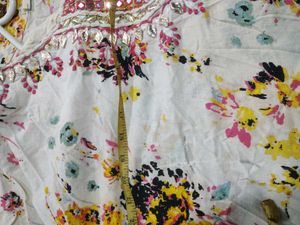 Floral Print Embellished Kaftan