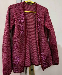 Floral Embroidered Cardigan