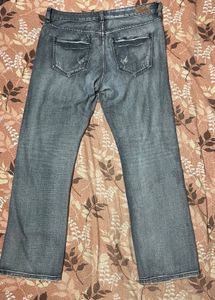 Grey denim jeans