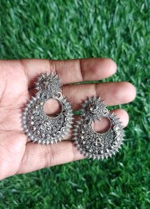 Silver Oxidised Earrings