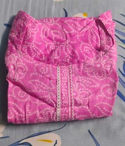 beautiful Pink cotton short top