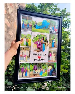 3 Black Blank A4 Size Photo Frame With Glass