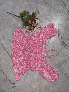 Cute Pink Floral Top