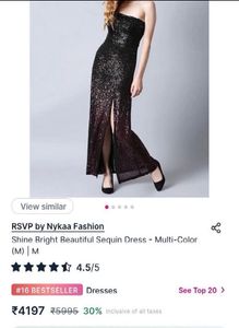 RSVP by Nykaa Sequin Gown