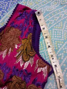 Long Purple Anarkali Kurta