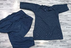 Hand Stitch 😡Pajama Kameez 2 Year Baby