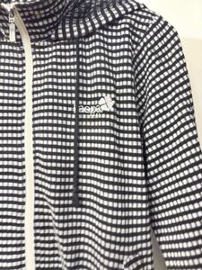 Checkered Zip-Up Hoodie