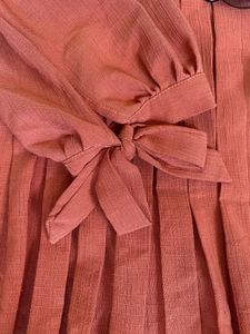 Pleated Sleeve Tie Top
