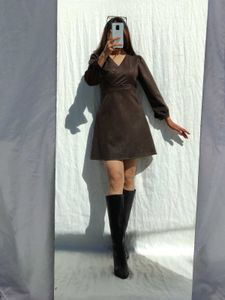 Brown Mini Dress