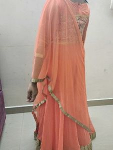 Coral Embellished Maxi Dress