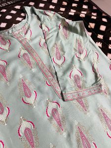 Never Worn Green Kurta Pant Set