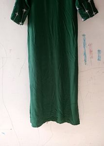 Libas Embroidery Green Kurta For Daily Wear