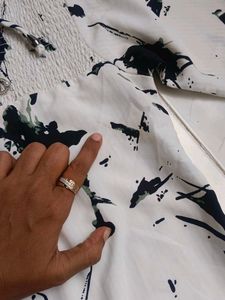 Printed Bell Sleeve Top